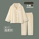 Couple pajamas spring and autumn pure cotton high-end long-sleeved suit