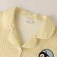 Couple pajamas spring and autumn cute plaid cotton set