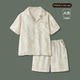Couple pajamas in summer cute ice silk short-sleeved home clothes