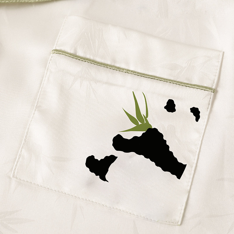 情侣2023年新款夏季冰丝长袖睡衣 pinksea内衣睡衣/家居服套装