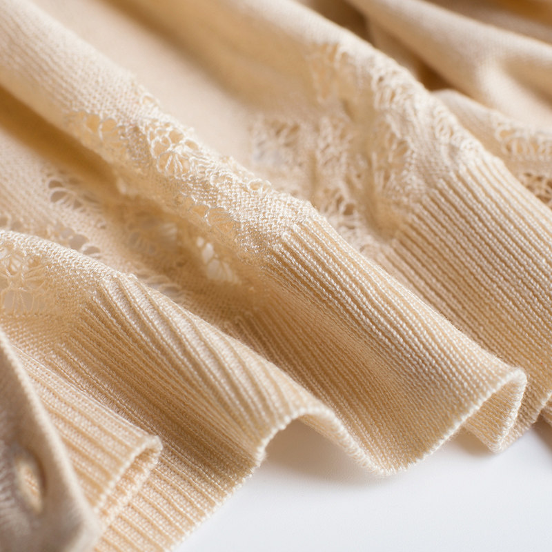 针织短款韩版春夏镂空披肩空调衫 衣拍就合毛针织衫