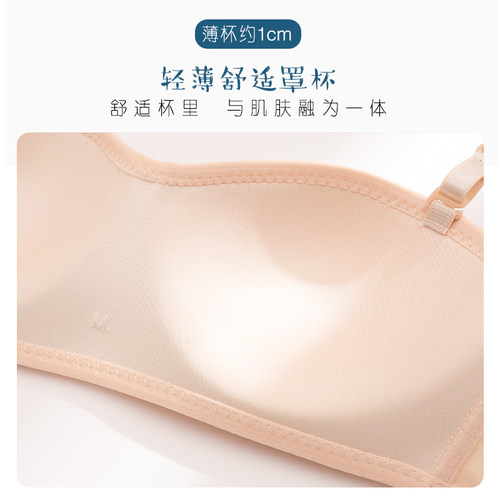 无肩带内衣女夏季薄款防滑聚拢抹胸式裹胸隐形显胸小无钢圈文胸贴 - 图3