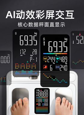 ICOMEON沃莱高精准八电极减脂秤