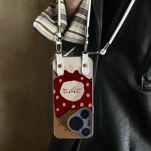 适用于华为Pura70pro手机壳新款头套猫仔Mate60/70pro十套50/40全包防摔P60/80带挂绳Nova14ultra/13/12外7/9 - 图0