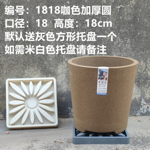 老盆友1818透气花盆XTOU会呼吸的兰花老桩多孔陶瓷红陶紫砂君子兰 - 图2