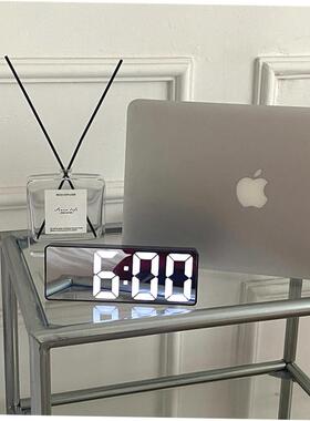 Smart LED Clock Bedside Digital Alarm Clocks Desktop Table E