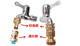 Universal joint washing machine high pressure water gun full copper watering