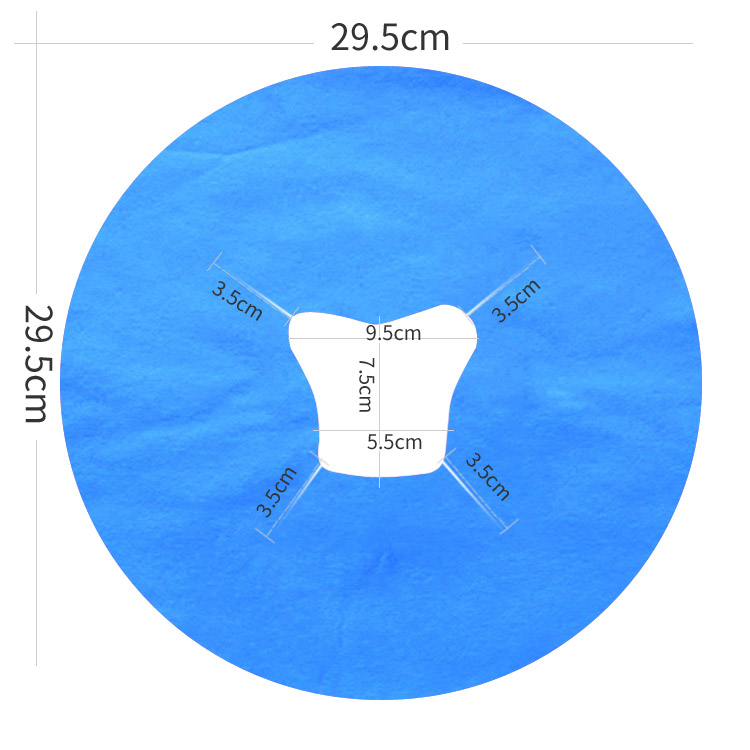一次性洞巾美容院按摩床推拿脸巾趴枕巾十字孔床头巾趴脸垫100张-图2