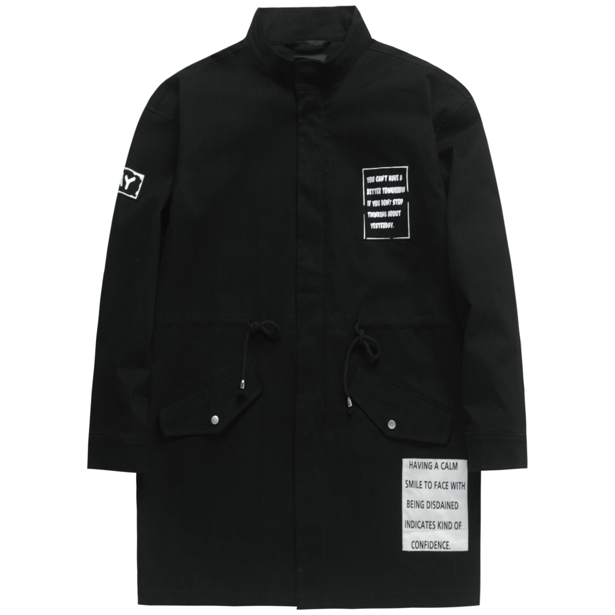 衣品天成2021冬季新款国潮男风衣 衣品天成风衣