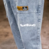 Демисезонные джинсовые штаны для отдыха, коллекция 2021, эластичная талия