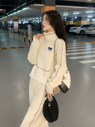 Модный спортивный костюм, толстовка для отдыха, комплект, популярно в интернете, в западном стиле