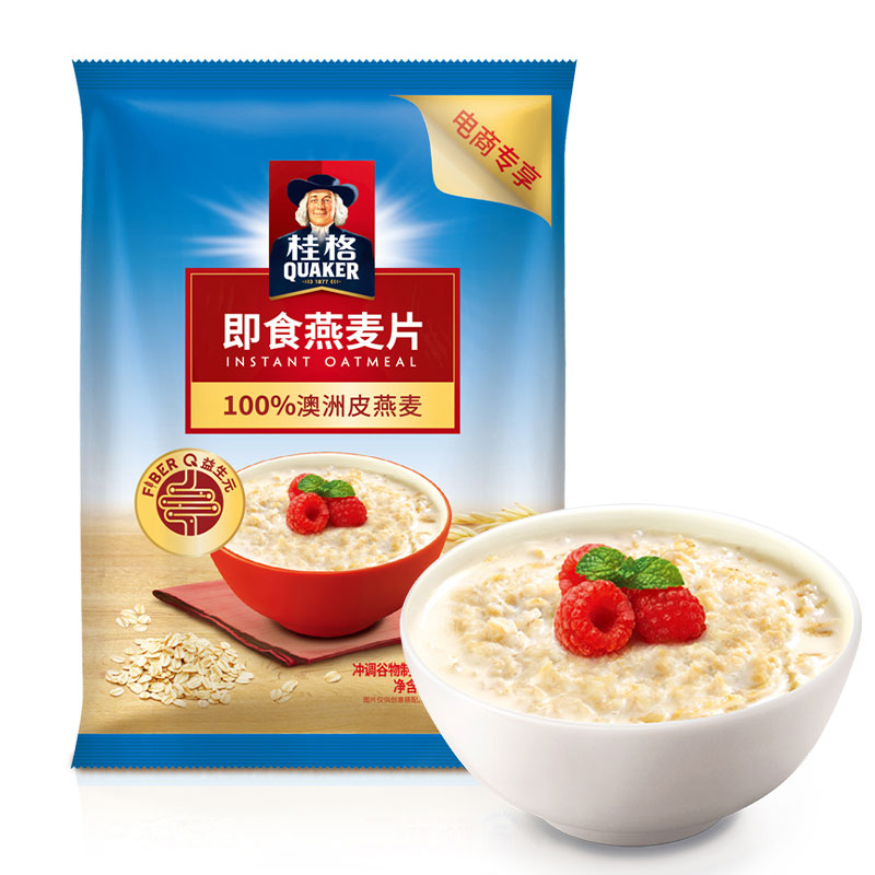 桂格即食燕麦片400g*1袋装原味早餐冲饮营养谷物冲饮燕麦片 - 图3