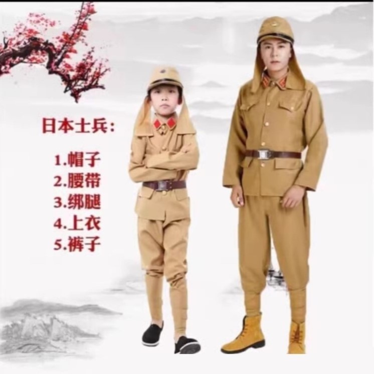 角色扮演套装演出服士兵军官服装抗战影视反派战争年会抗日鬼子兵 - 图2