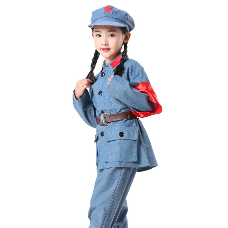 小红军儿童表演服装服饰中小学生幼儿园红歌衣服话剧红星闪闪抗战