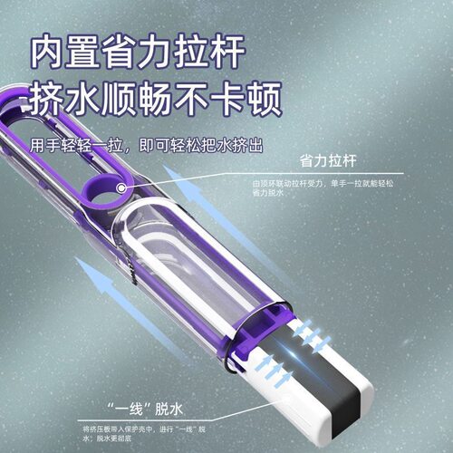 多功能桌面懒人迷你小拖把手持免手洗海绵吸水卫生间厕所厨房家务 - 图1