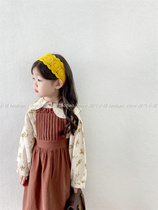 Naughty Chick Girl Girl Long Sleeve Shirt Spring Autumn Han Edition Sons baby girl blouses foreign air crushed flower lining clothes