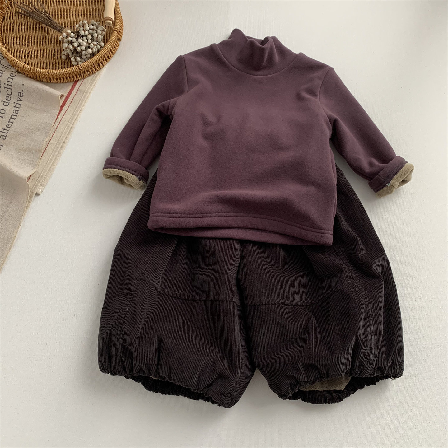 淘气小妞加绒加厚男童灯芯绒裤子秋冬2026新款女童宝宝阔腿长裤潮,淘宝优惠券,粉丝福利购,淘宝优惠卷