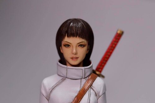 林浩己1/20未来少女2020新作科幻系列GK白模手办美女战士模型Y55 - 图1