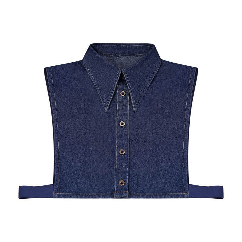 新款复古大尖领牛仔假领子女内搭翻领高档配毛衣时尚百搭装饰领,淘宝优惠券,粉丝福利购,淘宝优惠卷