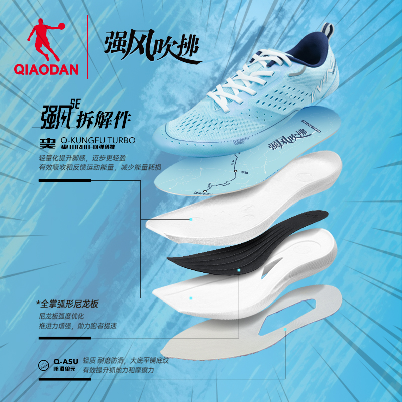 乔丹强风SE-强风吹拂IP联名 马拉松竞速跑步鞋男减震运动鞋训练鞋 - 图2