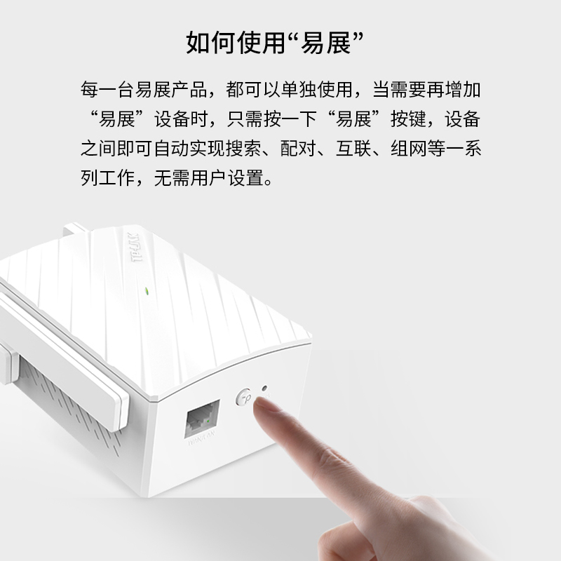 TP-LINK无线穿墙WIFI6信号放大器Mesh易展分布式5G双频AC1900M墙插式3000M路由器全千兆端口TL-WDR7632易展版 - 图2