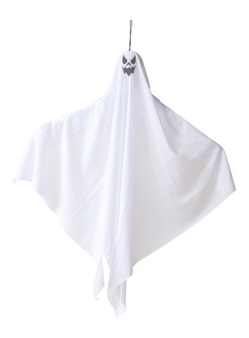 万圣节装饰幽灵挂件场地布置道具恐怖挂饰吊饰白色小吊鬼