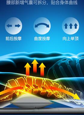 全身揉捏振动热敷电动折叠按床垫家用多功能颈椎按器按靠垫