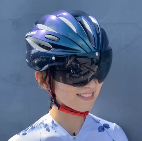 Gub k80 plus bicycle helmet with goggles, one-piece cycling goggles, magnetic goggles helmet