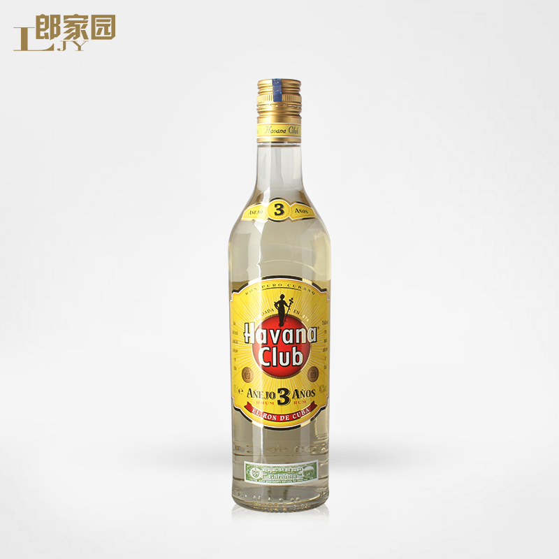 郎家园洋酒Havana Club哈瓦那/哈瓦纳俱乐部3年朗姆酒 700ml - 图0