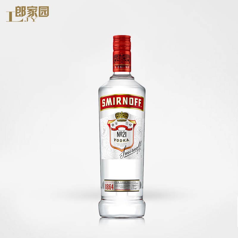 郎家园洋酒包邮 SMIRNOFF Vodka斯米诺（皇冠）红牌伏特加酒-图0