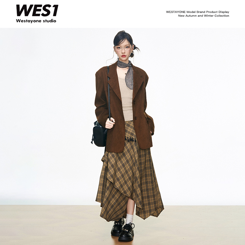 【专属】WESTAYONE西装外套+半裙+内搭开衫+长裤