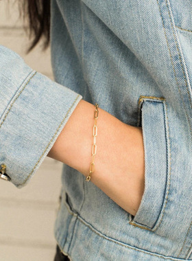 外贸手链合金/镀银/镀金简约