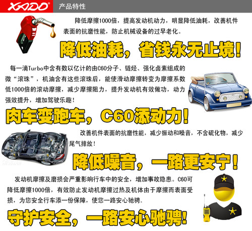 纯原装进口正品xado哈多c60金刚增矩液 抗磨保护发动机机油添加剂 - 图0