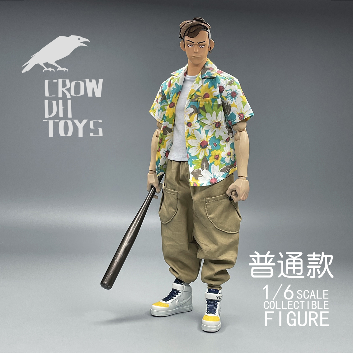 1/6 兵人 CROW DH TOYS 潮流  短袖 衬衫（标准身材版） - 图0