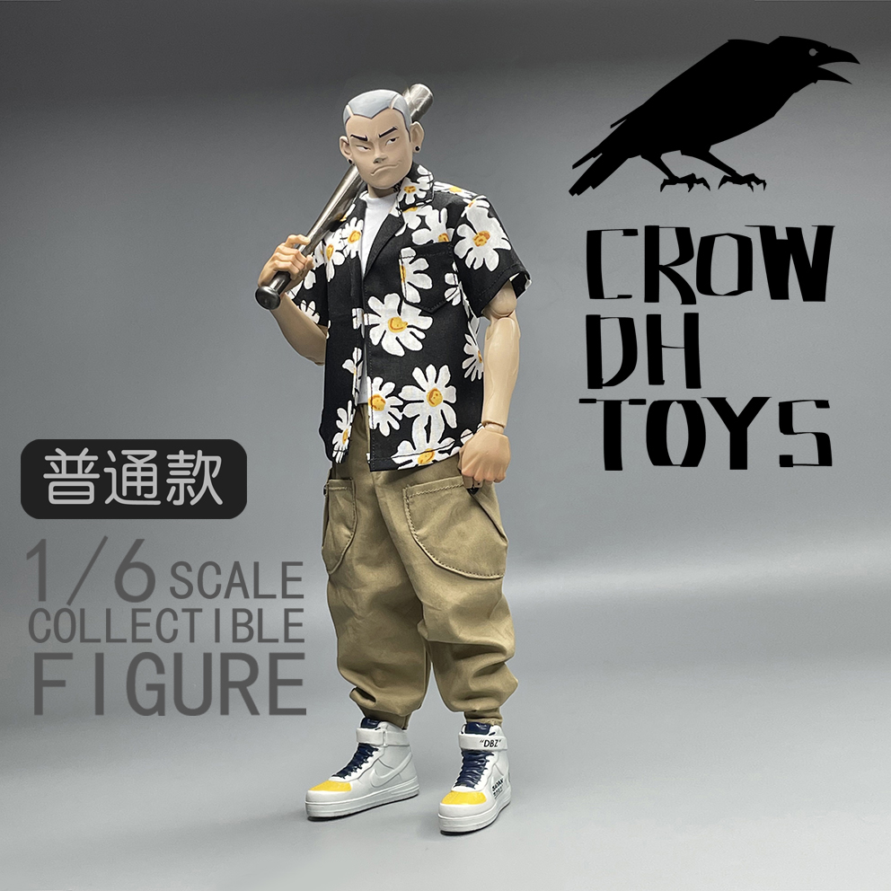 1/6 兵人 CROW DH TOYS 潮流  短袖 衬衫（标准身材版） - 图3