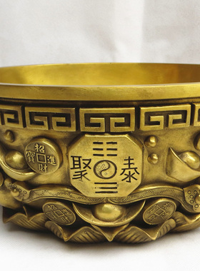 摆件招财礼品实心黄铜