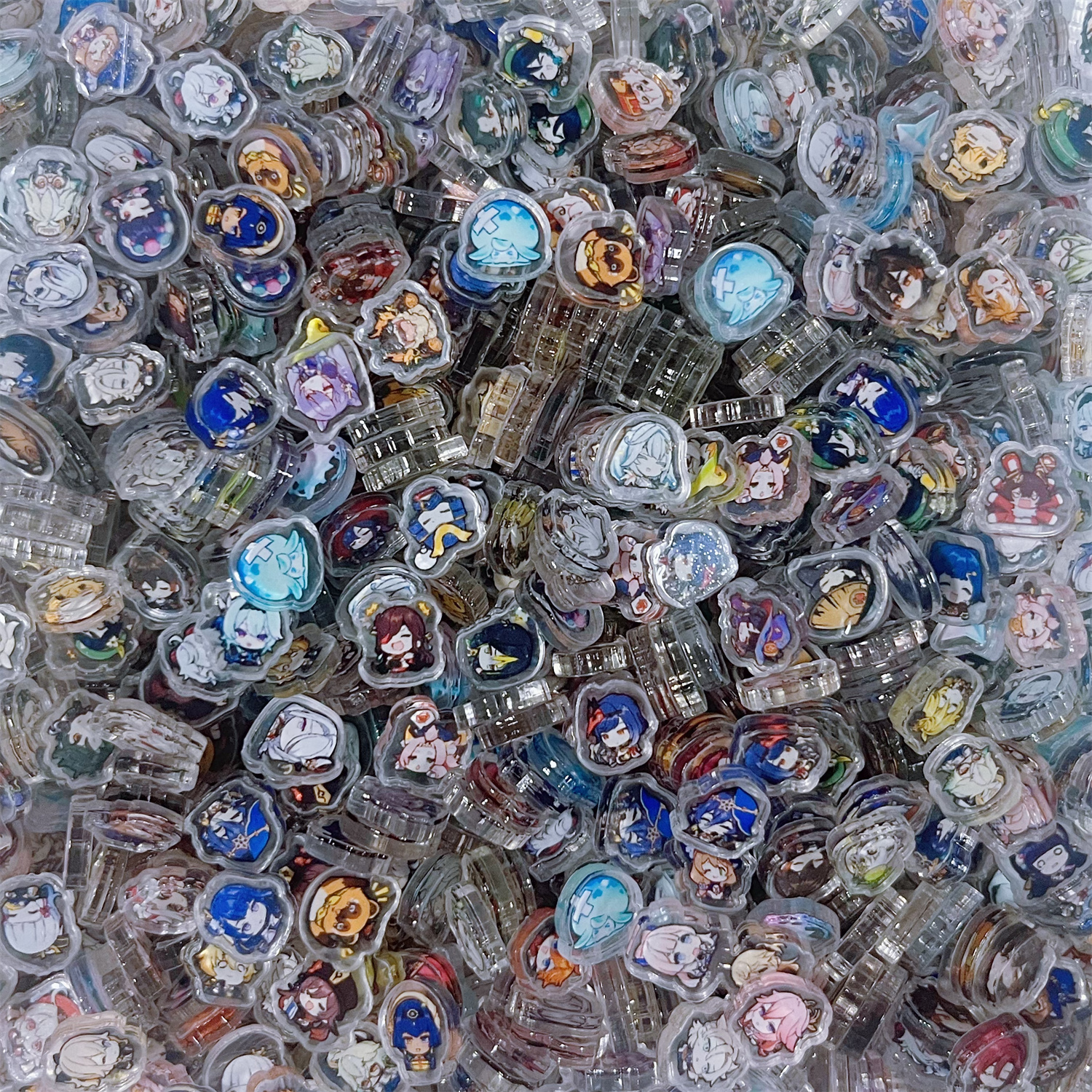 1cm原神散兵魈芙宁娜小红书同款亚克力片手工钥匙扣摇摇乐手机壳 - 图1