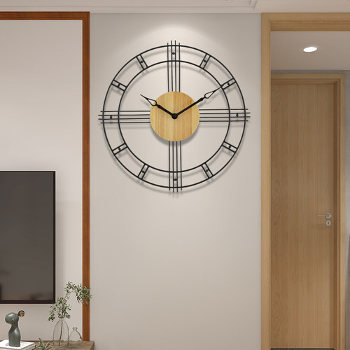 北欧挂钟客厅现代简约艺术挂表个性时尚挂墙大气家用装饰创意钟表-图0