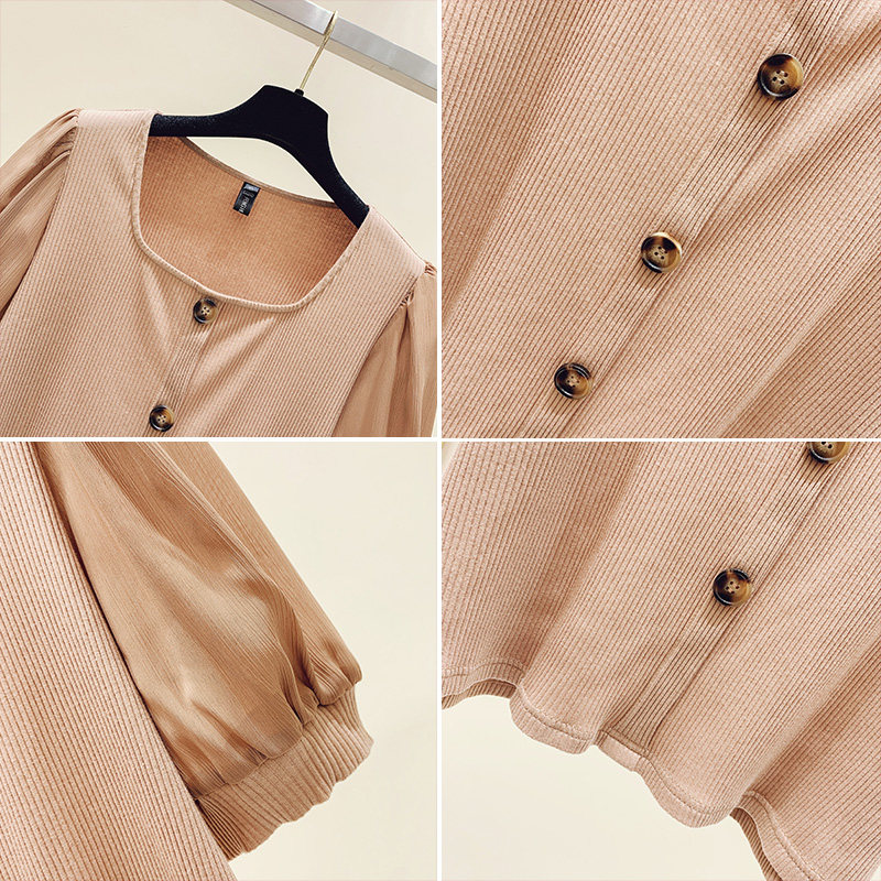 微胖法式上衣大码女装2025年夏季胖mm韩版洋气套头针织衫遮肉显瘦,淘宝优惠券,粉丝福利购,淘宝优惠卷