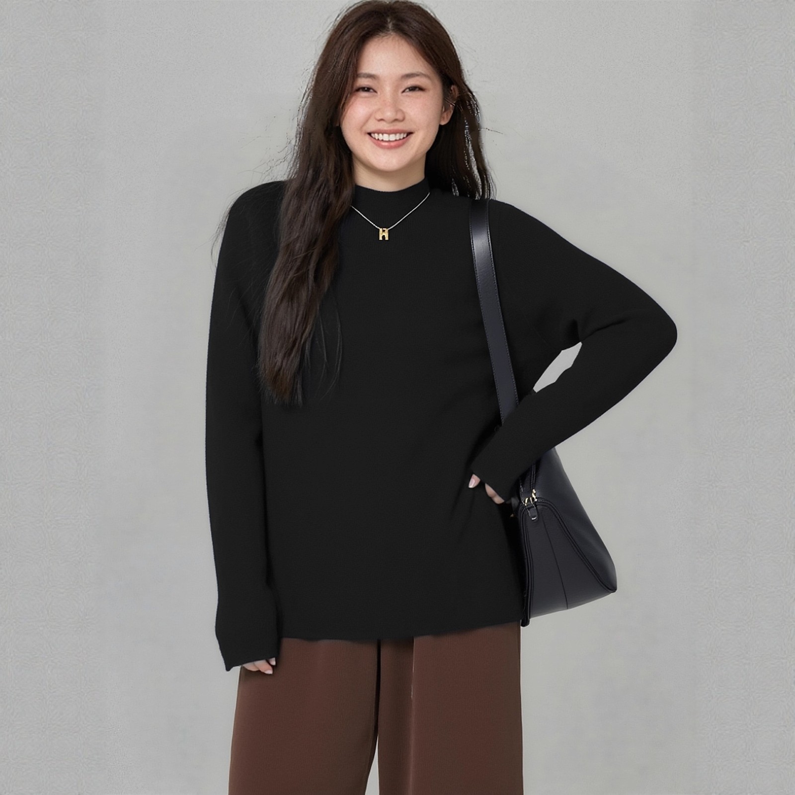 毛衣大码女胖mm2025新款秋冬200斤遮肚显瘦半高领内搭基础打底衫,淘宝优惠券,粉丝福利购,淘宝优惠卷