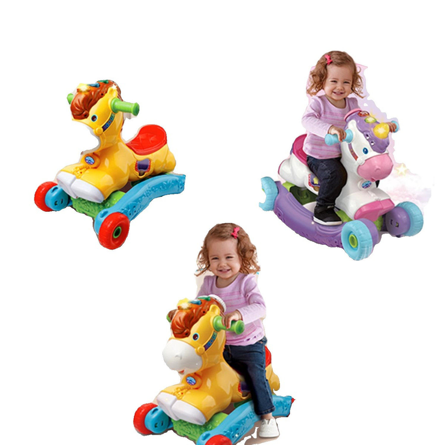 Vtech伟易达多功能音乐摇摇马儿童木马宝宝摇椅婴儿骑行2合1推车,淘宝优惠券,粉丝福利购,淘宝优惠卷