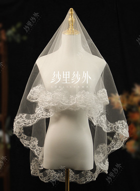洛丽塔头纱礼帽雀之羽千堆雪白色蕾丝头饰生日甜美宫廷风Lo娘发饰