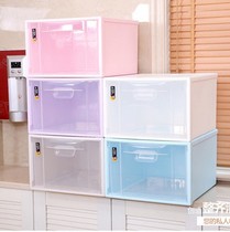 Thickened drawer containing cabinet wardrobe containing case closet clothing classification transparent plastic clothes finishing cabinet