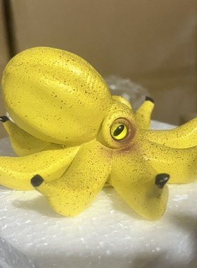 跨境新款 (OCTOPUS BANANA)香蕉章鱼创意居家树脂摆件田园装饰品