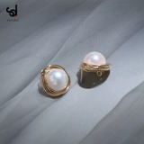 Серьги из жемчуга, изысканный стиль, французский стиль, популярно в интернете, городской стиль, серебро 925 пробы, 2020 года