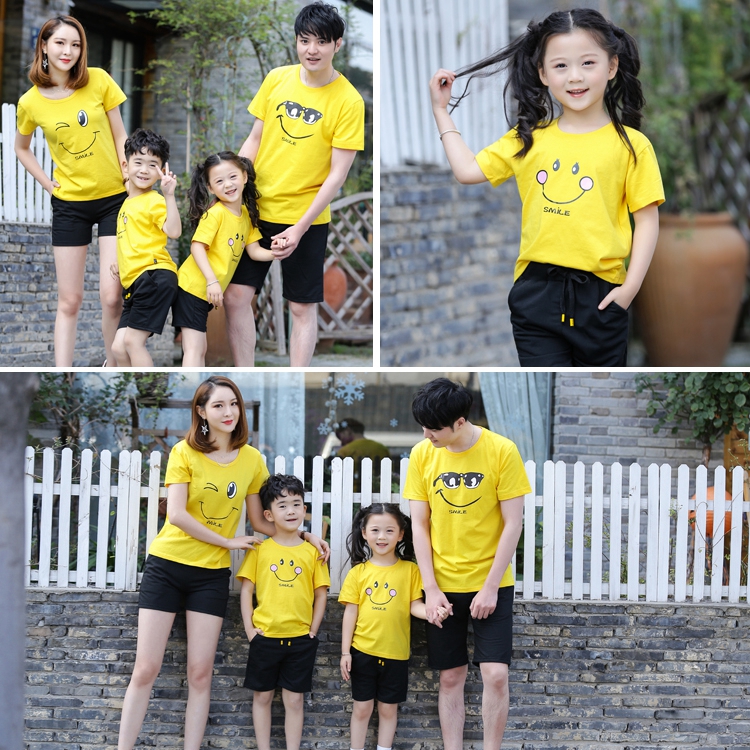 亲子装夏装短袖 恤一家三口四口春装全家装母女装幼儿园班服潮 t 亲子装夏装短袖 恤一家三口四口春装全家装母女装幼儿园班服潮 t