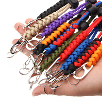 Adjustable hand rope umbrella rope braided wrist rope flashlight folding knife outdoor tool accessories anti-loss hanging rope sling