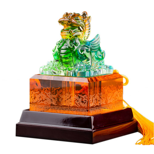 胎毛纪念品宝宝胎发印章脐带章招财麒麟胎毛章婴儿百天周岁保存 - 图3