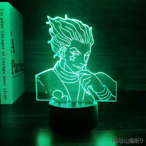 全职猎人周边奇犽西索手办3d小夜灯宿舍装饰现货台灯立牌摆件礼物 - 图1