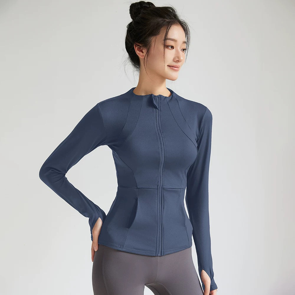 清仓运动健身衣女显瘦修身速干瑜伽服跑步训练长袖上衣拉链外套,淘宝优惠券,粉丝福利购,淘宝优惠卷